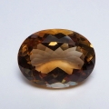 Bild 1 von 10.05 ct.  Großer ovaler 17 x 13 mm Brasilien Champagne Topas