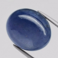 12.57 ct. Großer Violett- Blauer 14.5 x 12.3 mm Cabochon Tansanit