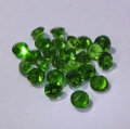 Bild 2 von 2.45 ct. 25 pieces round natural  2.5 mm Chrome Diopside Gems