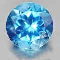 3.21 ct  Exzellenter natürl. runder 9.1 mm Swiss Blue TOPAS