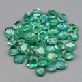 2.07 ct. 42 pieces round natural 2.3 mm Colombia Emeralds