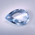 3.95ct. Light Blue Natural 14 x 10 mm Brazil  Aquamarine Pear