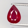 Bild 1 von 1.49 ct. Zauberhafter echter 8.5 x 6.4 mm Rubin Tropfen aus Mosambik