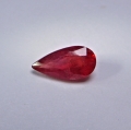 1.45 ct. Natural orange red 10 x 5.2 mm Sapphire Pear