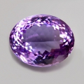 15.37 ct. VVS! Ovaler natürl. 17.2 x 13.8 mm Brasilien Amethyst