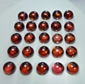 11.00 ct. VS! 25 pieces noble Pink- Violet 4 mm Rhodolite Garnet Cabochons