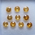 2.36 ct. 10 Pieces Round Fanta Orange 3.5 mm Namibia Spessartine Garnet
