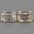 1.78 ct. Tolles Paar unbeh. 7 x 4.7 mm Afrika Morganit (Pink Smaragd) Edelsteine