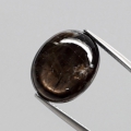 Bild 2 von 10.85ct Großer ovaler unerhitzter 14.5 x 11.8 mm Black Star Sternsaphir