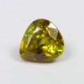 1.31 ct Feiner gelblich Grüner 6.8 x 6.3 mm Titanit Sphen Tropfen