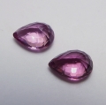 Bild 2 von 2.10 ct. VS! Beatiful Pair Pink Violet 7.2 x 4.9 mm Rhodolite Garnet