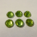 Bild 2 von 5.95 ct.  6 Stück runde grüne 6 mm  Peridote.