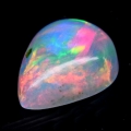 1.79 ct Very nice 11.4 x 9 mm Pear Cabochon Welo Opal with good Flash