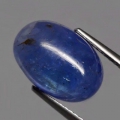 7.63 ct Natürlicher großer ovaler Blau Violetter 13.3 x 9.2 mm Cabochon Tansanit