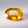 1.10 ct . Orangeroter ovaler 7 x 5.2 mm Spessartin Granat