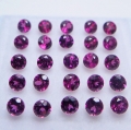 Bild 2 von 3.12 ct. VS! 25 pieces noble Pink- Violet 2.5 mm Rhodolite Garnet Gems