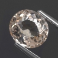 1.09 ct  VS! Feiner 7 x 6.3 mm Light Pfirsich Pink Morganit (Pink Smaragd)