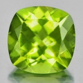 1.63 ct. VS !  Toller unbeh. 7 x 7 mm Pakistan Cushion Peridot