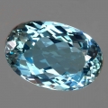 Bild 1 von 26.2 ct VVS! Klasse ovaler 21 x 14 mm Brasilien Swiss Blue Topas