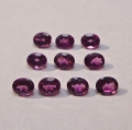 Bild 1 von 4.48 ct. 310rot - violette 5 x 4 mm Madagaskar Rhodolith Granate