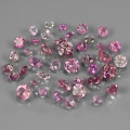 2.01 ct. 41 Stück runde 1.5 - 2.9 mm Pink Mosambik Turmaline