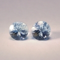 2.31ct ct VVS! Feines Paar runde 6.5 mm Swiss Blue Topase