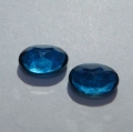 Bild 2 von 2.60 ct. Perfektes Paar 8 x 6 mm Brasilien London Blue Topas Edelsteine
