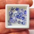 5.37 ct. 23 pieces of natural 3.8 x 3 - 5.2 x 3 mm Pear Facet Tanzanite Gems