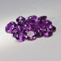 Bild 2 von 3.6 ct. 25 Stück runde pink- violette 3 mm Rhodolith Granate. Tolle Farbe!