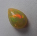 1.75 ct. Noble 10.7 x 7.5 mm Ethiopia Multi Color Opal  Pear Cabochon