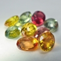 Bild 2 von 3.75 ct 10 pieces oval 5 x 4 mm Multi Color Tanzania Sapphires