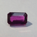 2.11 ct. Rot violettes 9 x 5.5 mm Rhodolith Granat Baguette