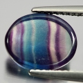 Bild 2 von 3.55 ct. Beautiful oval 10.1 x 8.2 mm Brazil Multicolor Fluorite