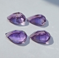 Bild 2 von 7.25 ct .  4 Stück schöne  9 x 7 mm Bolivien Amethyst Tropfen