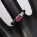 Bild 3 von Fine 925 Silver Ring with Pink Red Mozambique Ruby, SZ 7 (Ø 17,5 mm)
