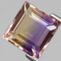 3.78 ct  Toller unbeh. 8.7 x 8.5 mm Bolivien Bi-Color Oktagon Ametrin