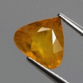 2.62 ct  Grünlich Gelber 9.5 x 9 mm Madagaskar Titanit Sphen Tropfen