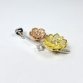 Bild 2 von Fine 925 Silver Flower Pendant with white Brilliant Cut Cubic Zirconia Stones