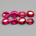 2.03 ct. 8 fine oval Top Red Mozambique Ruby Gems
