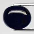 13.24 ct. Großer ovaler 13.3 x 11mm Dunkel Royalblauer Afrika Cabochon Saphir