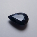 Bild 1 von 2.50 ct.  Dunkel blauer 10.3 x 7.5 mm Afrika Saphir Tropfen