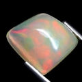 1.51 ct  Schöner unbeh. 8.5 x 8.1 mm Multi-Color Kristall Opal