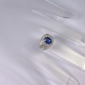 Bild 4 von 925 Silver Ring with Cornflower Blue Nepal Kyanite, SZ 8.5 (Ø 18.5 mm)