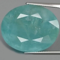 38.81 ct. Jumbo Größe !! Blauer ovaler 24 x19 mm Aquamarin aus Brasilien