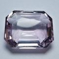 Bild 1 von 53.16 ct  VS! Riesiger light violetter 26.7  21.8 mm Oktagon Amethyst