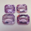 Bild 1 von 7.85 ct.  4 Stück schöne 9 x 7 mm Bolivien Amethyste