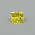 Edler 0.11 ct Fancy Yellow 2.8 x 2.5 mm square Africa / princess diamond, SI-1