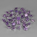 10.33 ct  30 Stück edle 4 x 4 mm Karree Facette Brasilien Amethyst Edelst