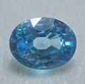 3.85 ct IF! Natural Clean Blue oval 9.1 x 7.1 x 5.5 mm Cambodia Zircon