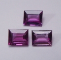 2.75 ct. VS! 3 Pieces Natural Pink Violet Tanzania Rhodolite Garnet Gems